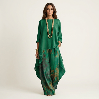 Constance – Asymmetric Tunic and Wide-Leg Set