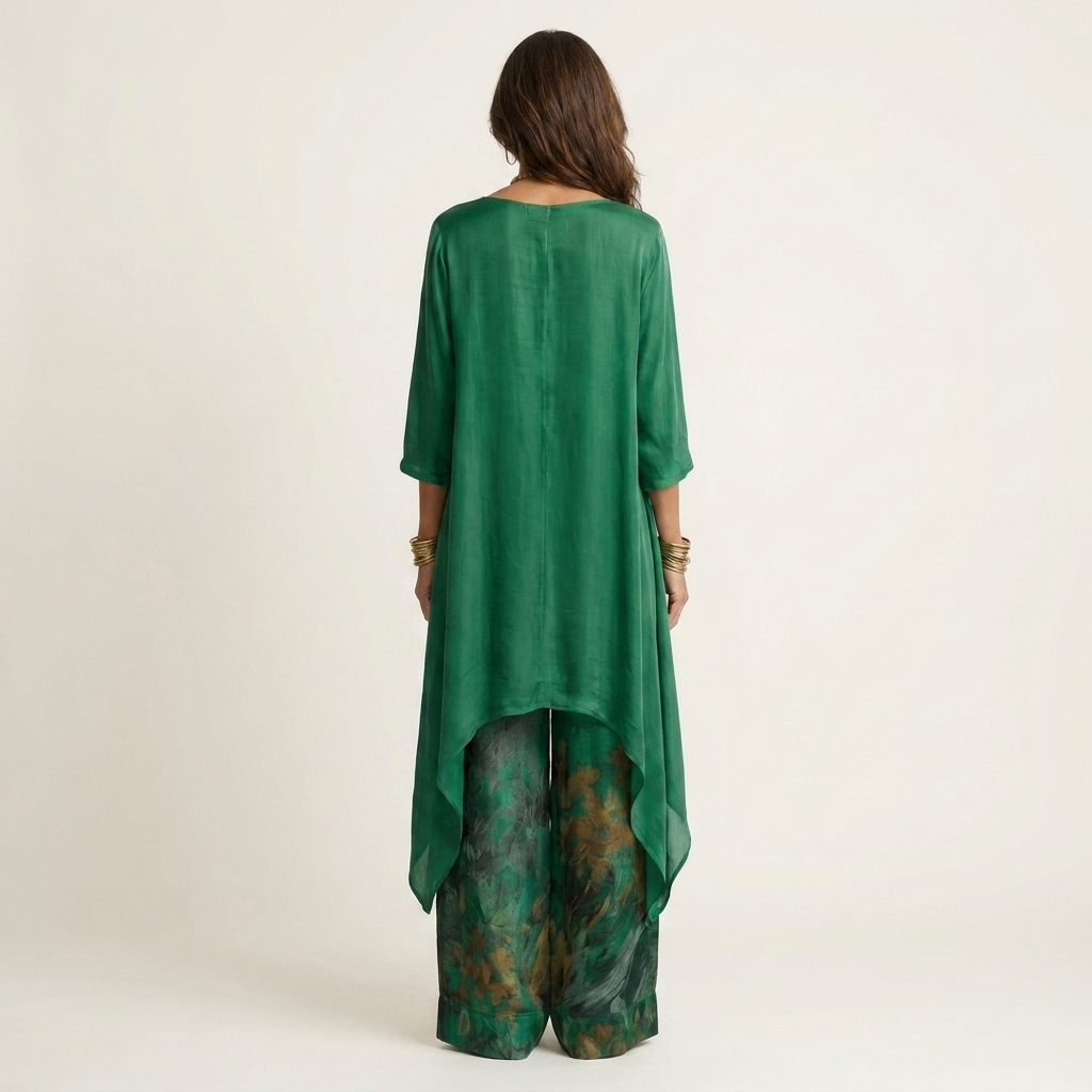 Constance – Asymmetric Tunic and Wide-Leg Set