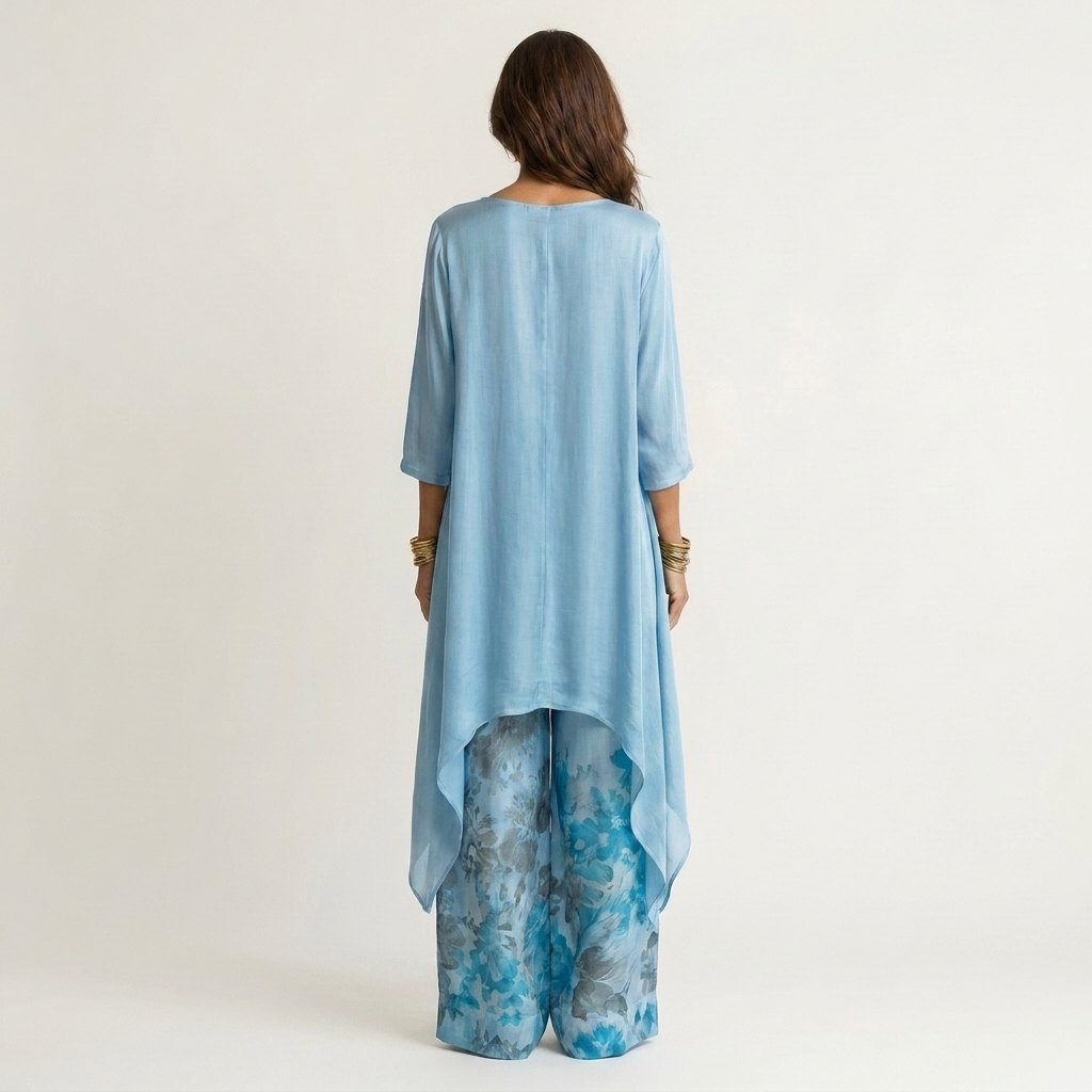 Constance – Asymmetric Tunic and Wide-Leg Set