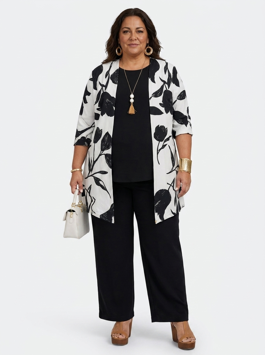 Amy – Floral Print Three-Piece Set