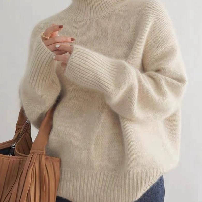 Nicole – Turtleneck Knit Oversized Sweater