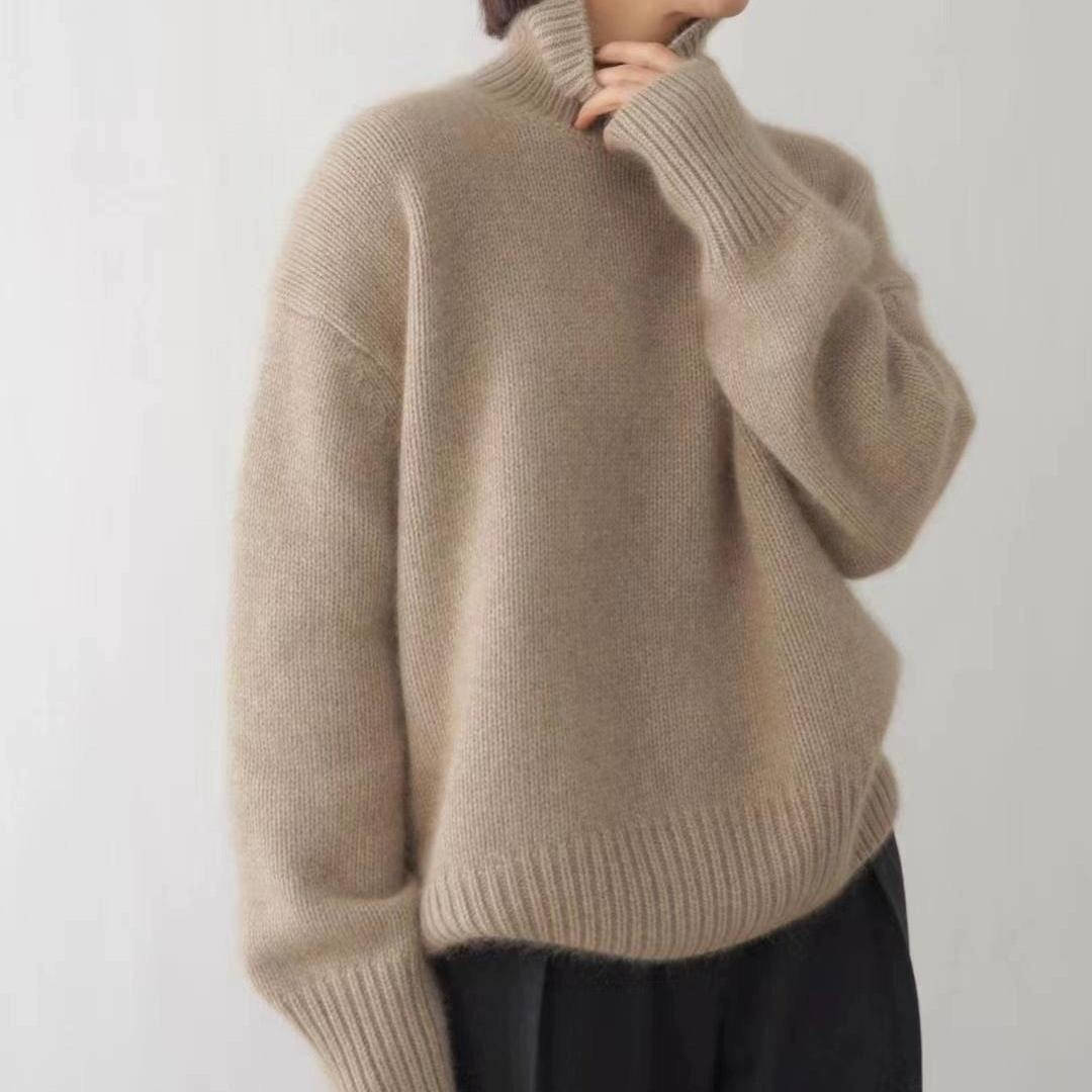Nicole – Turtleneck Knit Oversized Sweater