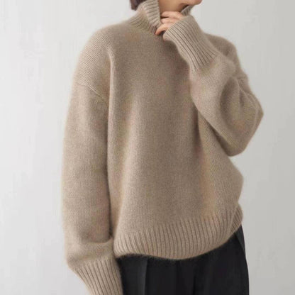 Nicole – Turtleneck Knit Oversized Sweater