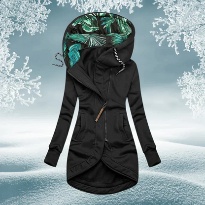 Virginia – Longline Zip-Up Hooded Jacket