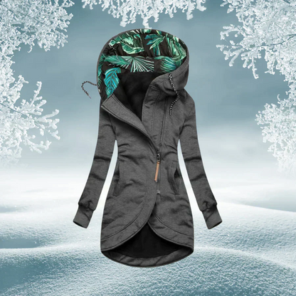 Virginia – Longline Zip-Up Hooded Jacket
