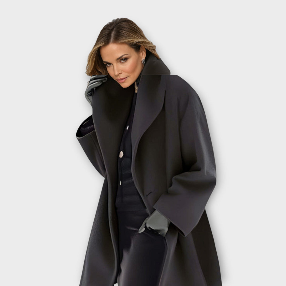 Crystal – Oversized Lapel Coat