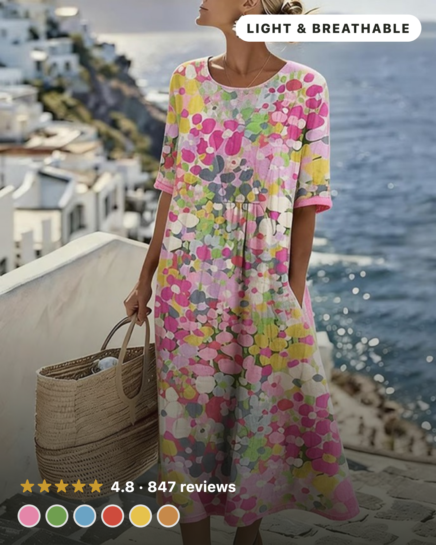 Sheri – Floral Print Midi Dress
