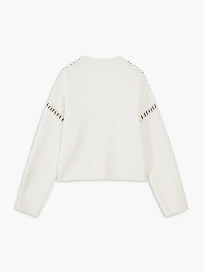 Jolene – Oversized Whipstitch Detail Sweater