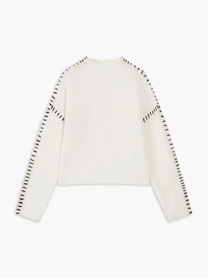 Jolene – Oversized Whipstitch Detail Sweater