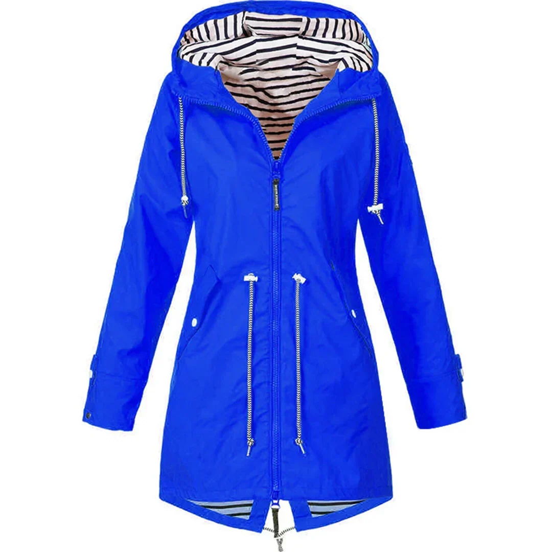 Janet – Hooded Rain Jacket with Flattering Fit