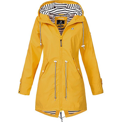 Janet – Hooded Rain Jacket with Flattering Fit