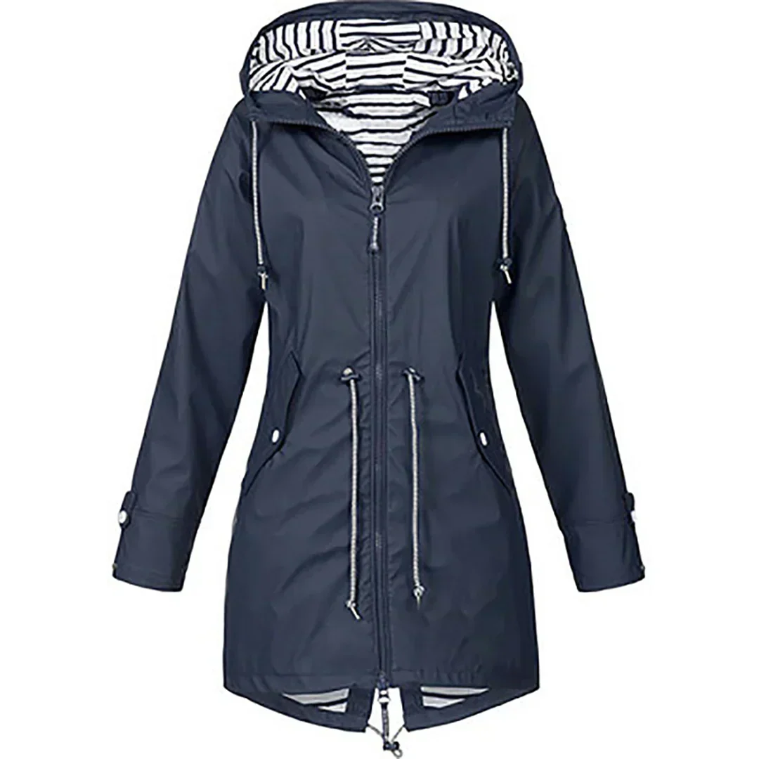 Janet – Hooded Rain Jacket with Flattering Fit
