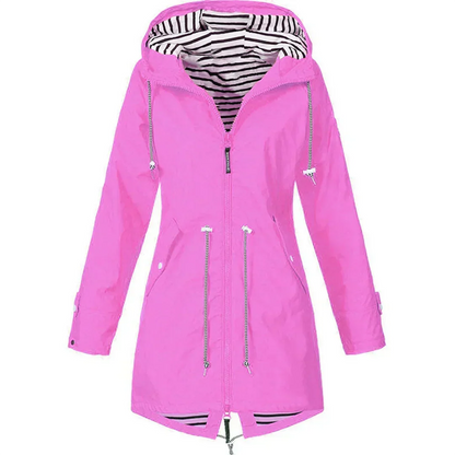 Janet – Hooded Rain Jacket with Flattering Fit