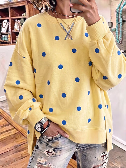 Monica – Polka Dot Relaxed Sweatshirt
