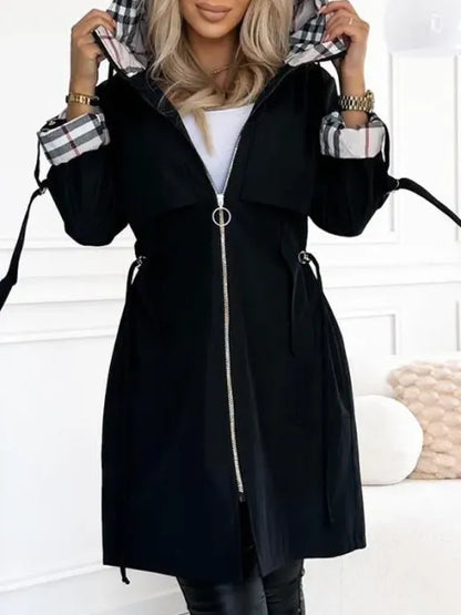 Melanie – Hooded Zip-Up Windproof Coat