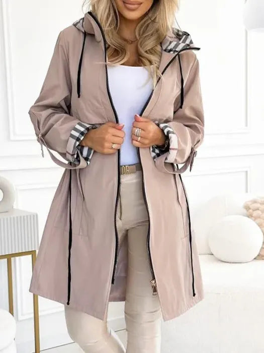 Melanie – Hooded Zip-Up Windproof Coat