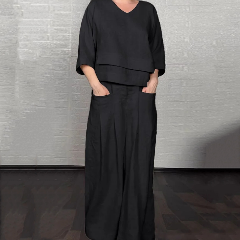 Carol – Relaxed Wide-Leg Two-Piece Set