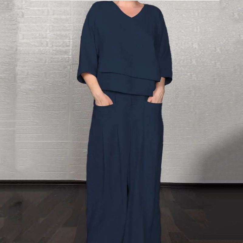 Carol – Relaxed Wide-Leg Two-Piece Set