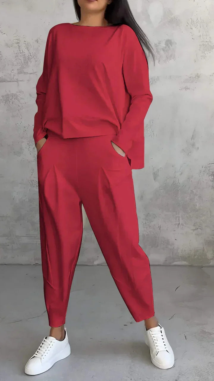 Danielle – Relaxed Longsleeve Top and Pants Set