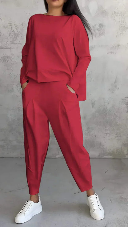 Danielle – Relaxed Longsleeve Top and Pants Set