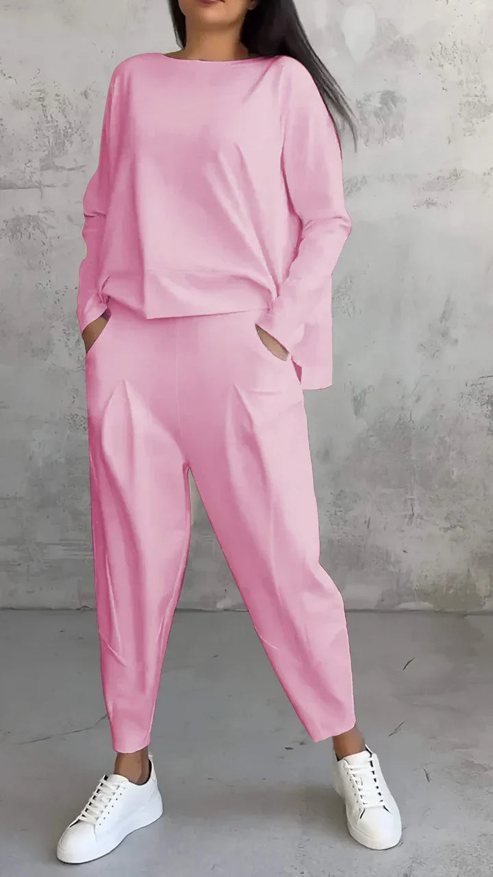 Danielle – Relaxed Longsleeve Top and Pants Set