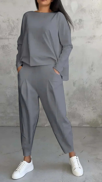 Danielle – Relaxed Longsleeve Top and Pants Set