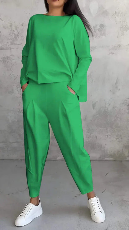 Danielle – Relaxed Longsleeve Top and Pants Set