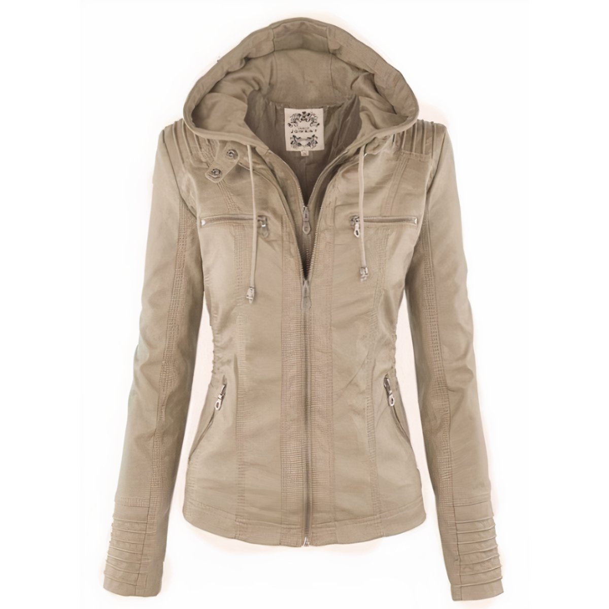 Sandra – Biker Jacket with Removable Hood